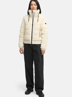 Navahoo Damen Plüschjacke - Schneepuder 14 in weiß