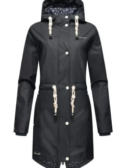 Navahoo Damen Regenjacke - Flower of Ocean in marine