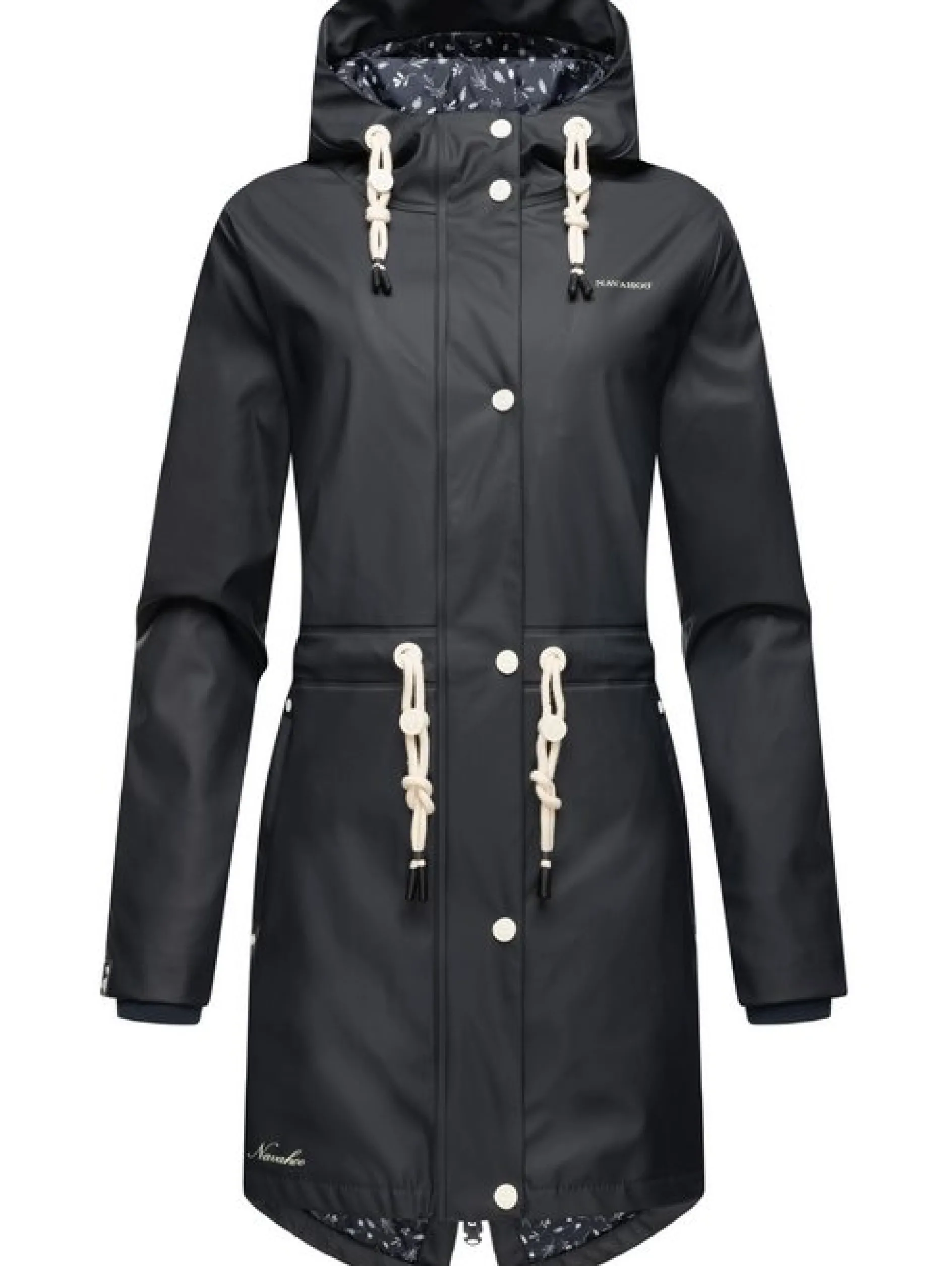 Navahoo Damen Regenjacke - Flower of Ocean in marine
