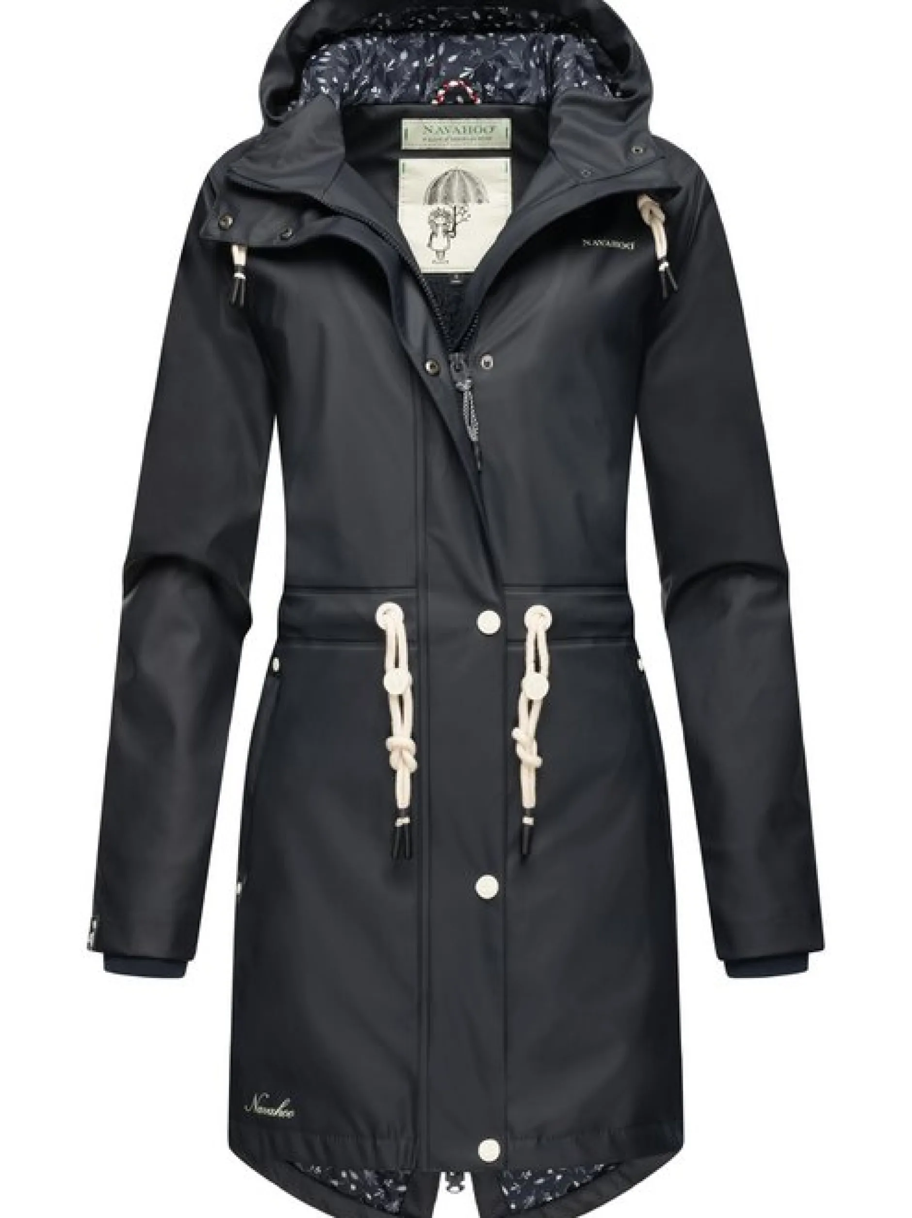 Navahoo Damen Regenjacke - Flower of Ocean in marine