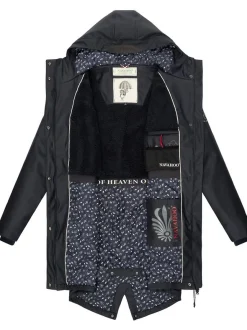 Navahoo Damen Regenjacke - Flower of Ocean in marine