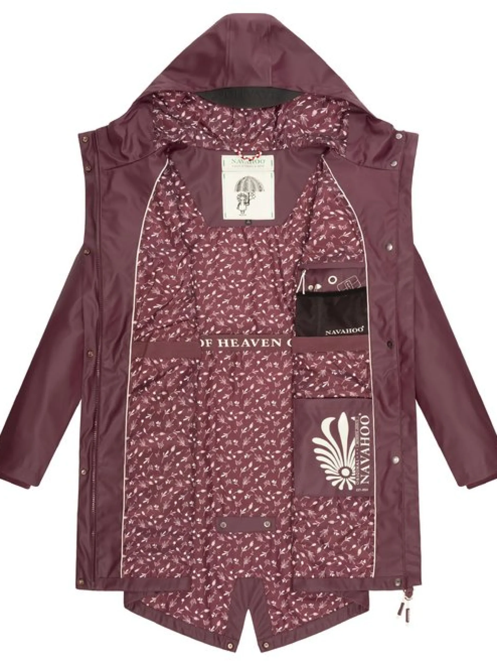Navahoo Damen Regenjacke - Tropical Storm OO in lila