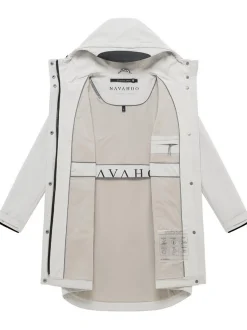 Navahoo Damen Softshellmantel - Morgennebel 14 in ecru