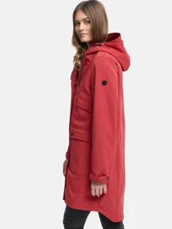 Navahoo Damen Softshellmantel - Morgennebel 14 in rot