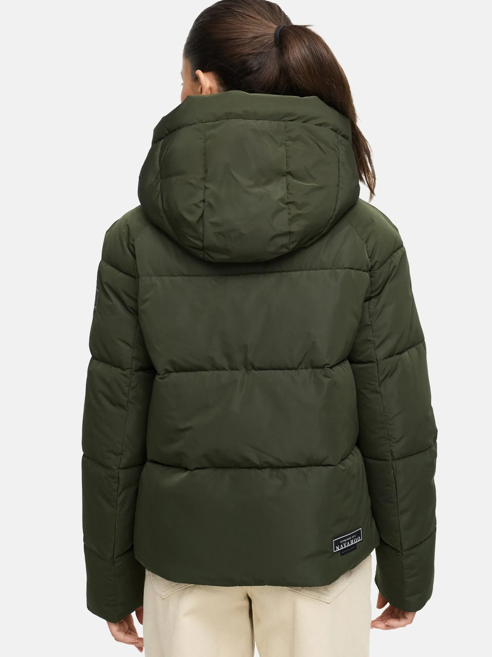 Navahoo Damen Steppjacke - Frostherz XIV in oliv