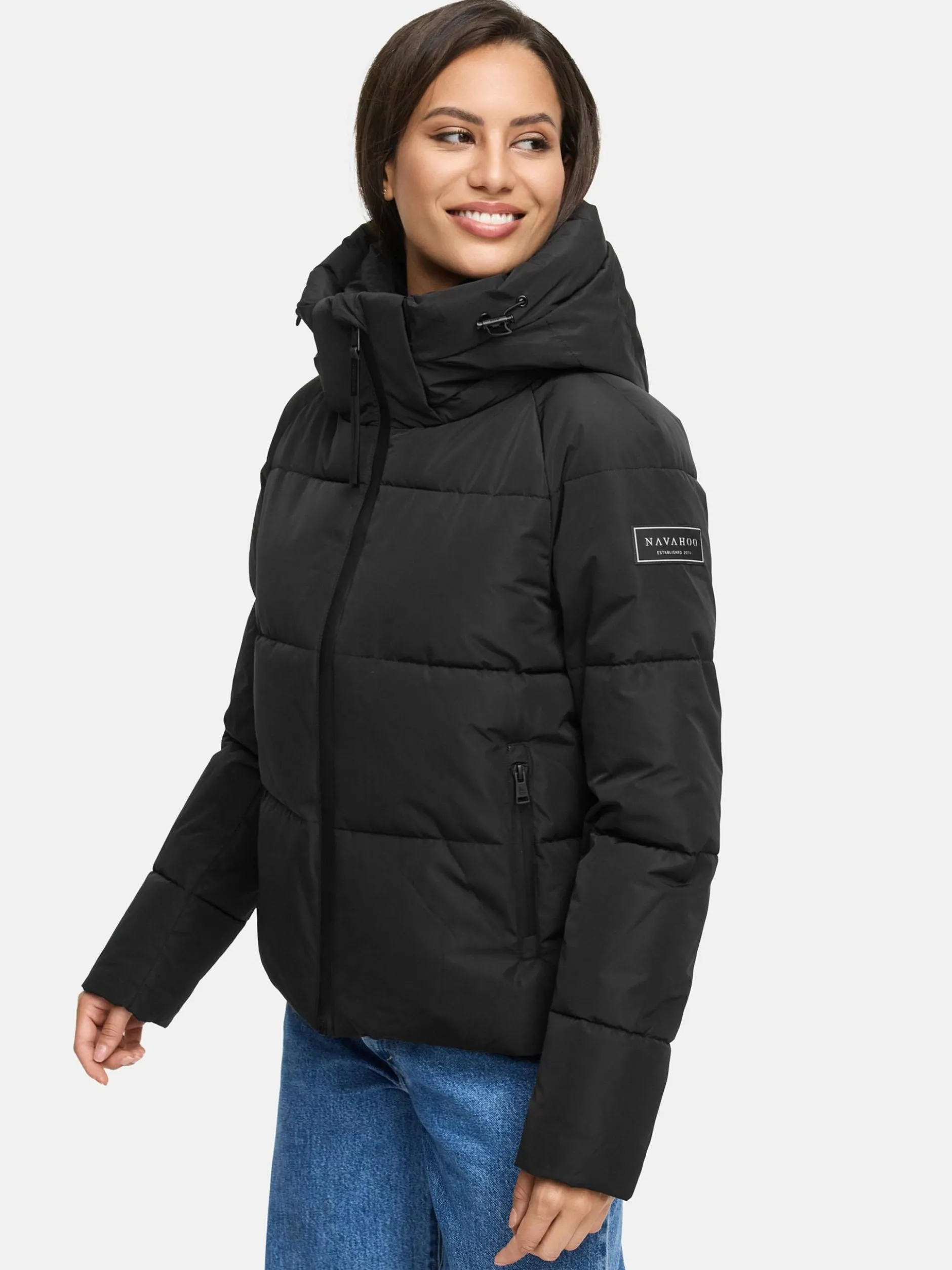 Navahoo Damen Steppjacke - Frostherz XIV in schwarz