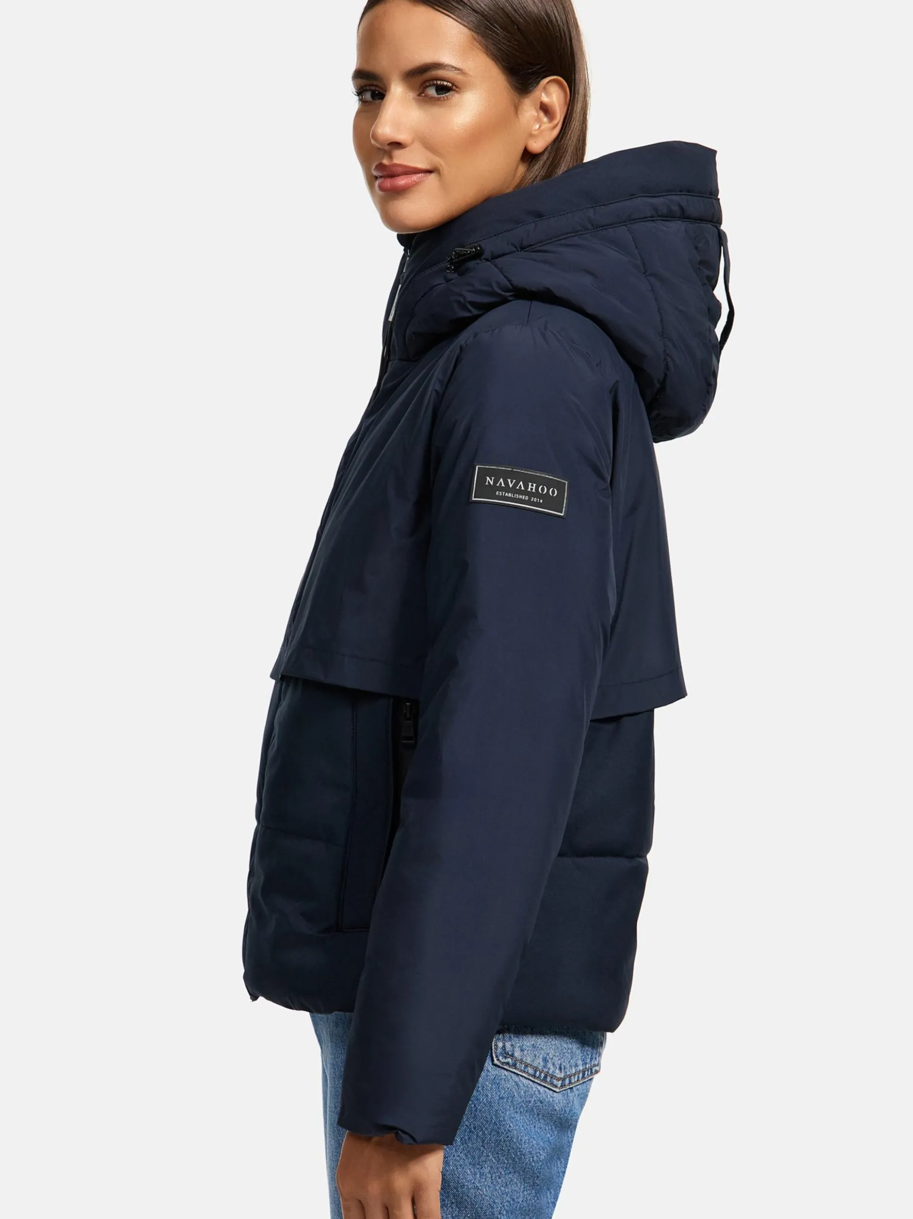 Navahoo Damen Steppjacke - Liebesküken XIV in marine
