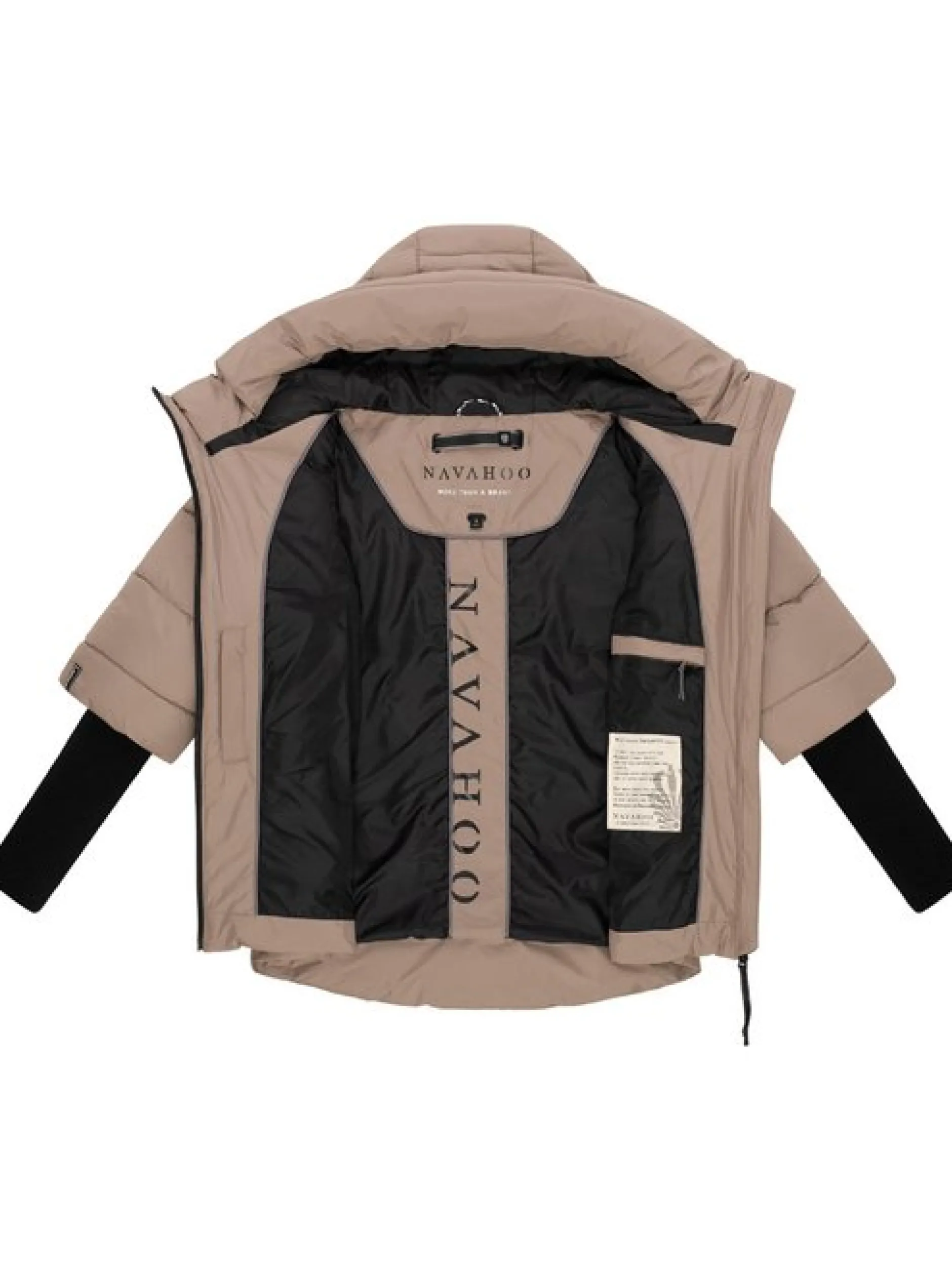 Navahoo Damen Steppjacke - Lotusherz XIV in taupe