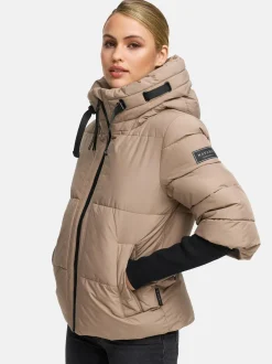 Navahoo Damen Steppjacke - Lotusherz XIV in taupe