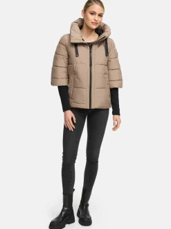 Navahoo Damen Steppjacke - Lotusherz XIV in taupe
