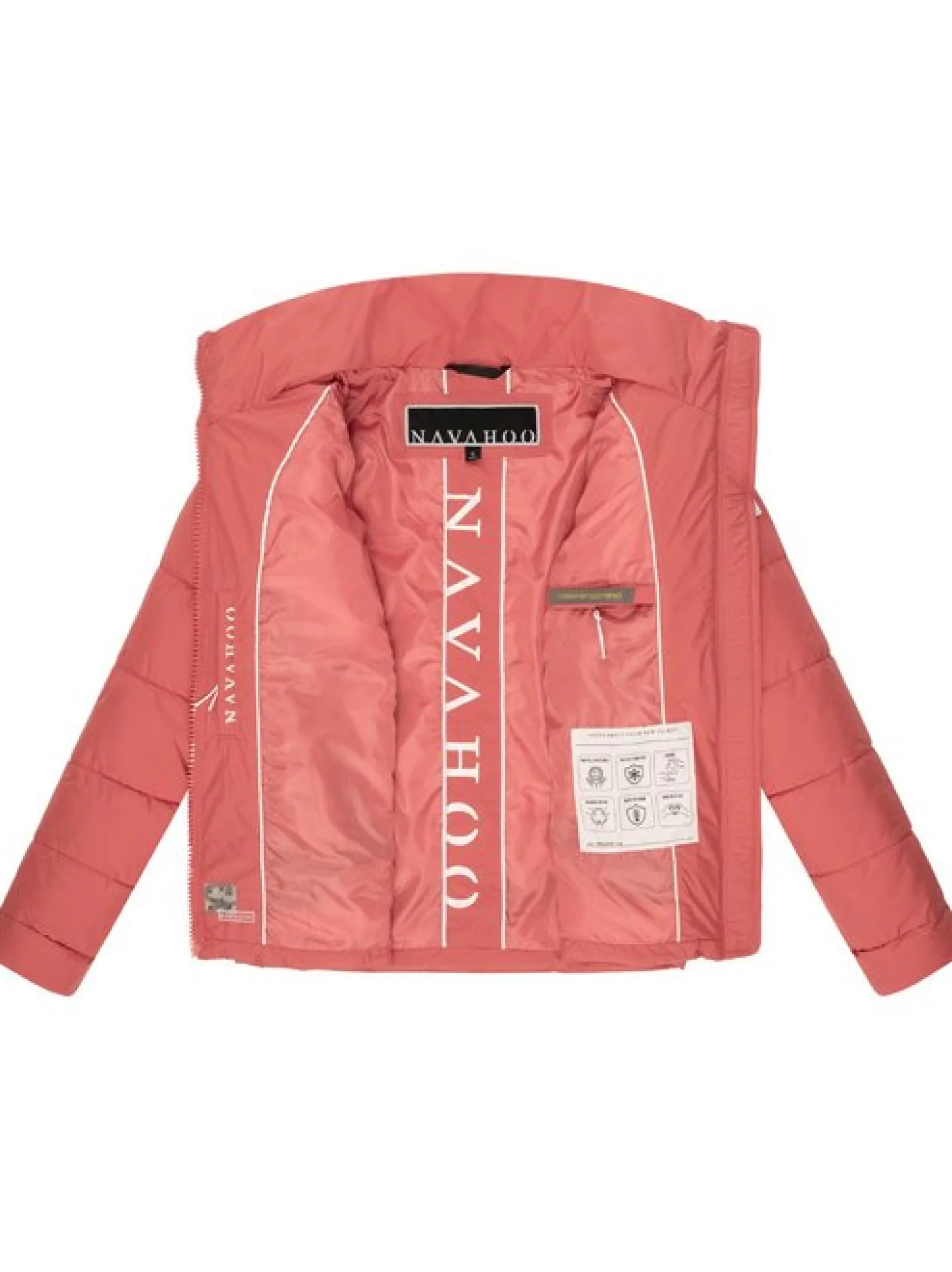 Navahoo Damen Steppjacke - Luftzauber 14 in koralle