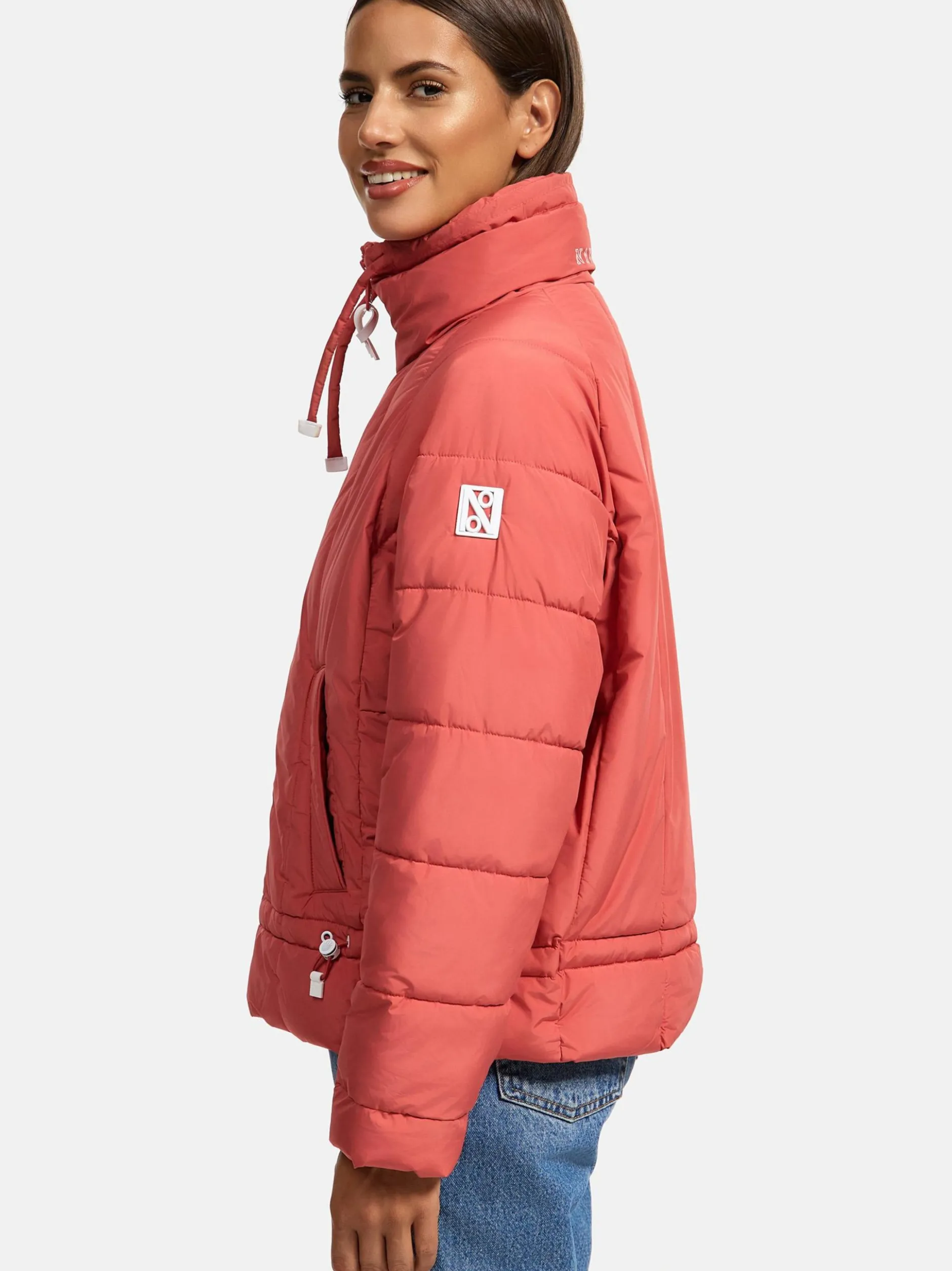 Navahoo Damen Steppjacke - Luftzauber 14 in koralle