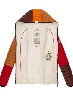 Navahoo Damen Steppjacke - Multikulti in braun