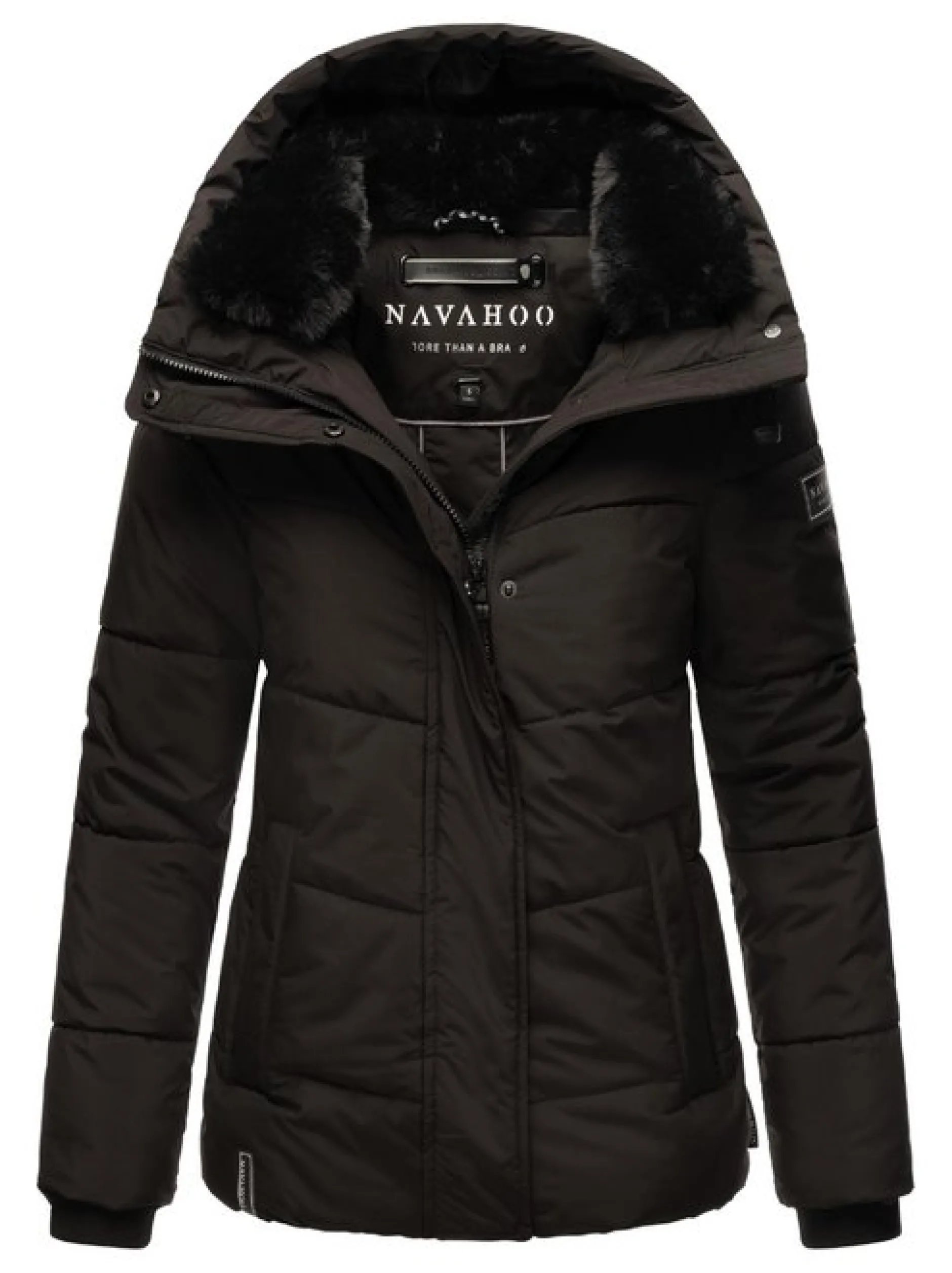 Navahoo Damen Steppjacke - Sag ja XIV in schwarz