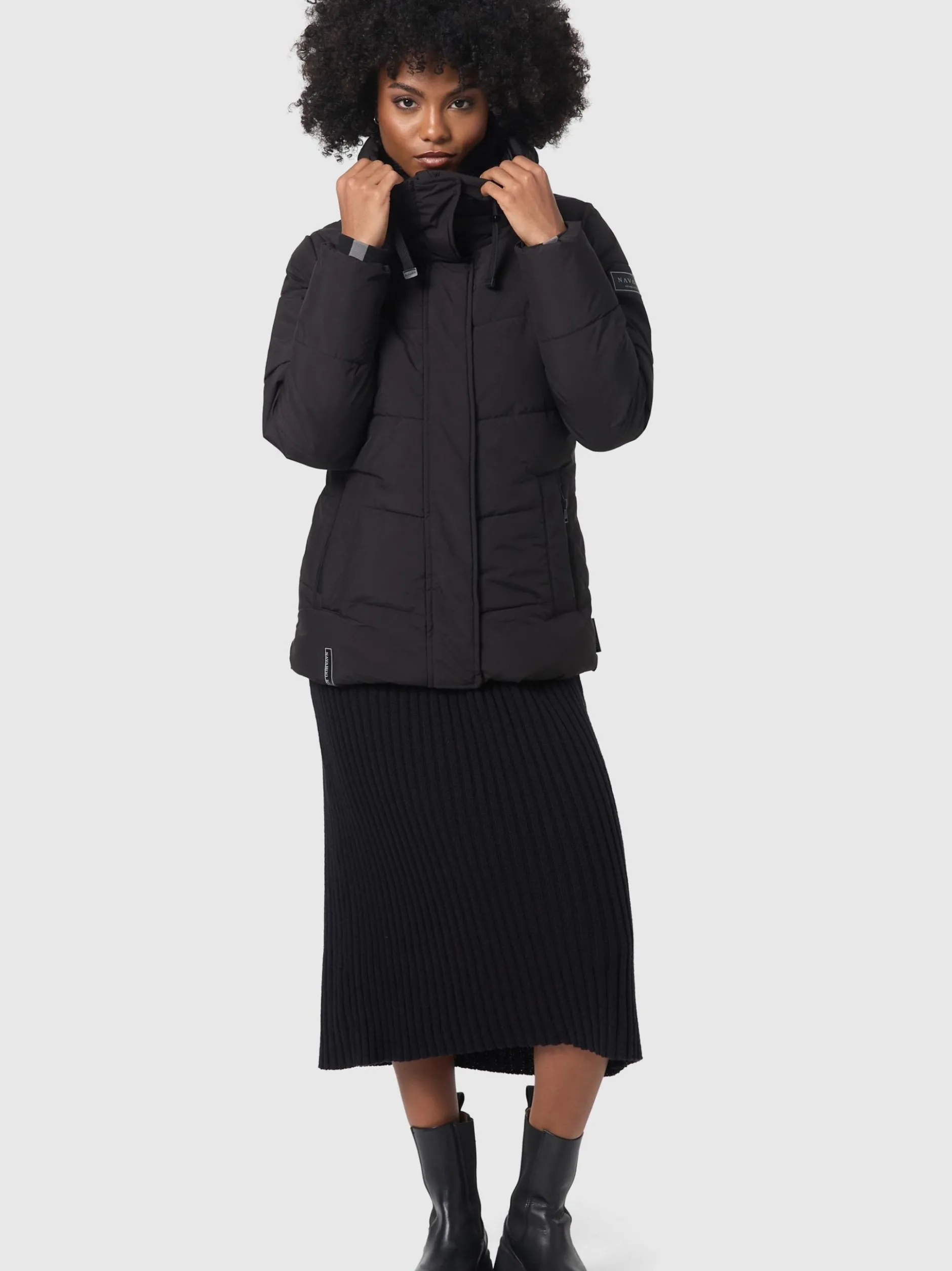 Navahoo Damen Steppjacke - Sag ja XIV in schwarz