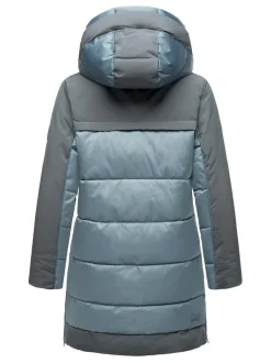 Navahoo Damen Steppjacke - Samtkätzchen in blau
