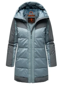 Navahoo Damen Steppjacke - Samtkätzchen in blau