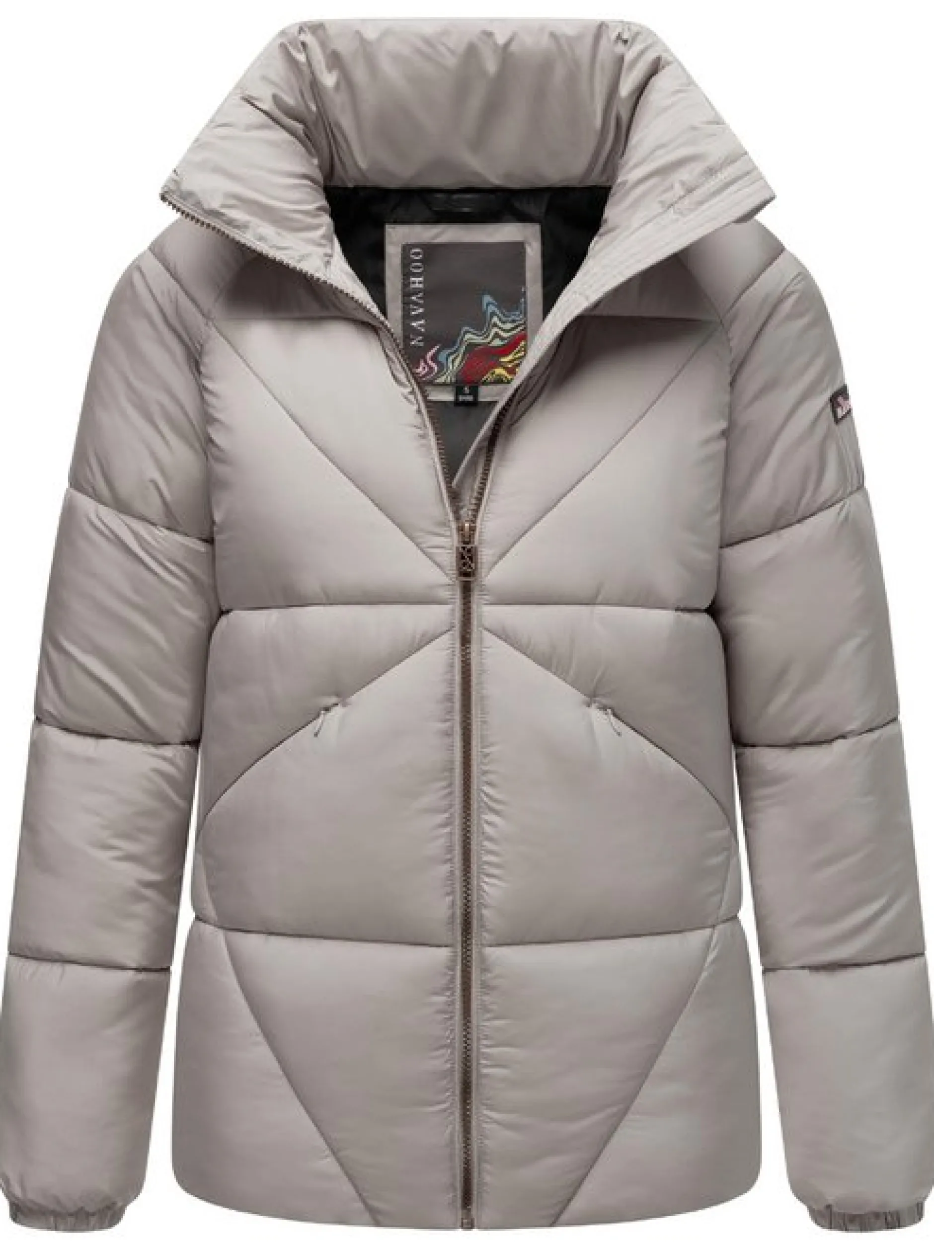 Navahoo Damen Steppjacke - Schokolinaa 14 in grau