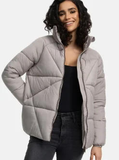 Navahoo Damen Steppjacke - Schokolinaa 14 in grau