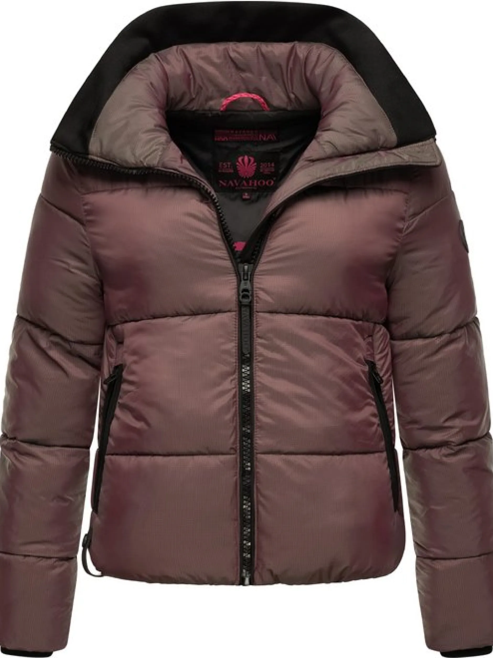 Navahoo Damen Steppjacke - Sternschnüppchen in aubergine