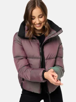 Navahoo Damen Steppjacke - Sternschnüppchen in aubergine