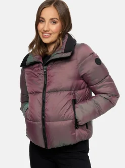 Navahoo Damen Steppjacke - Sternschnüppchen in aubergine