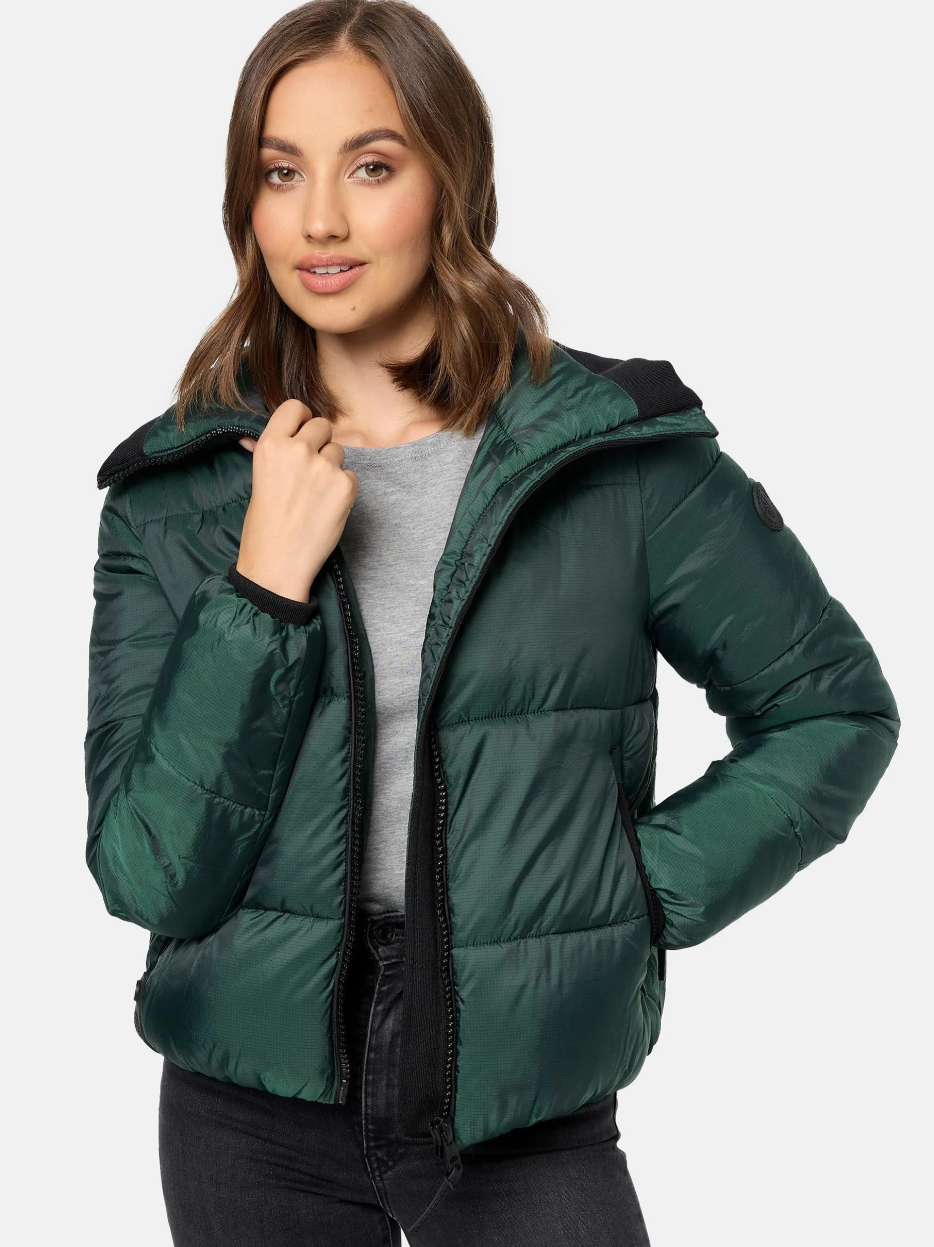Navahoo Damen Steppjacke - Sternschnüppchen in tanne