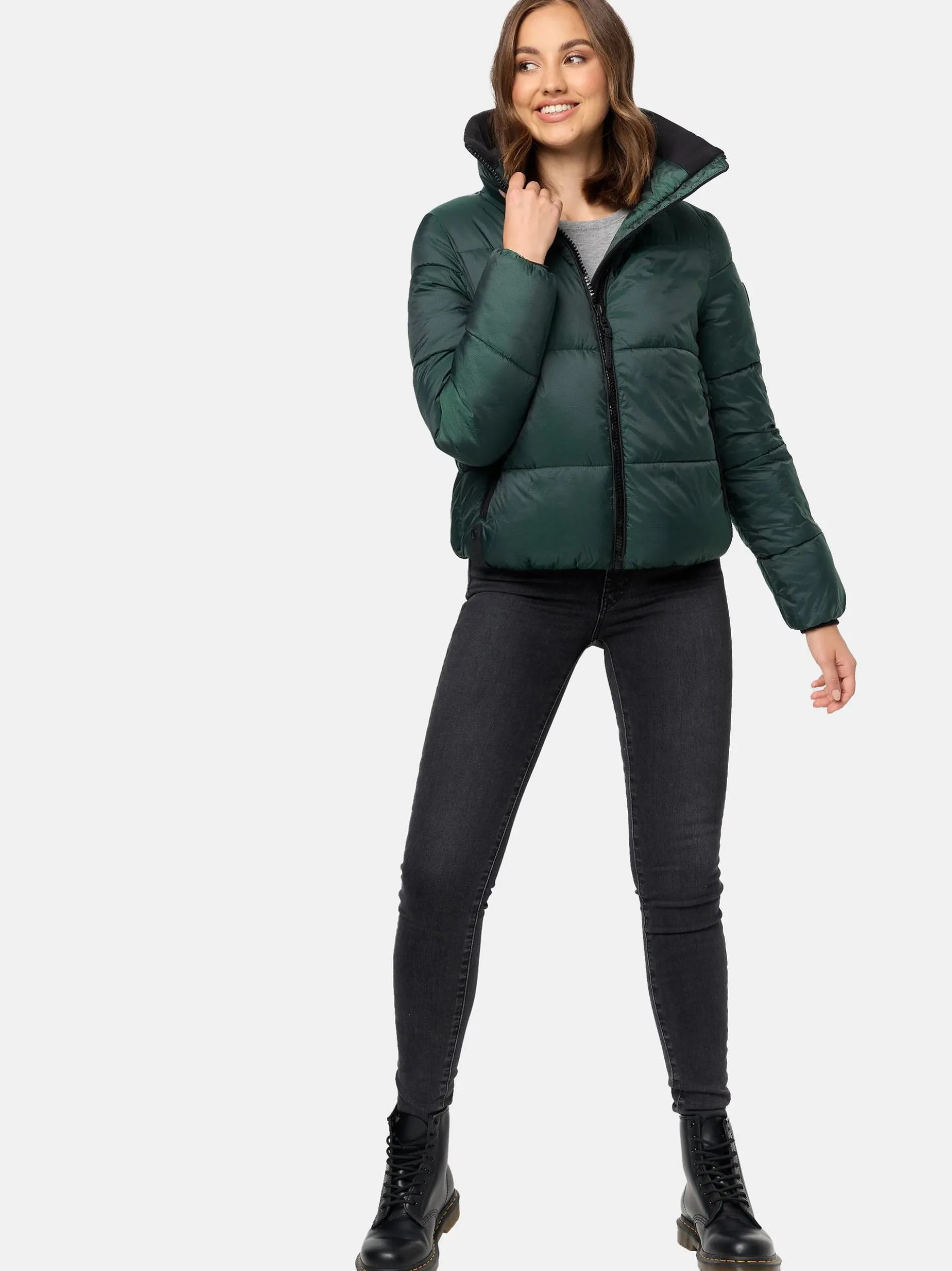 Navahoo Damen Steppjacke - Sternschnüppchen in tanne