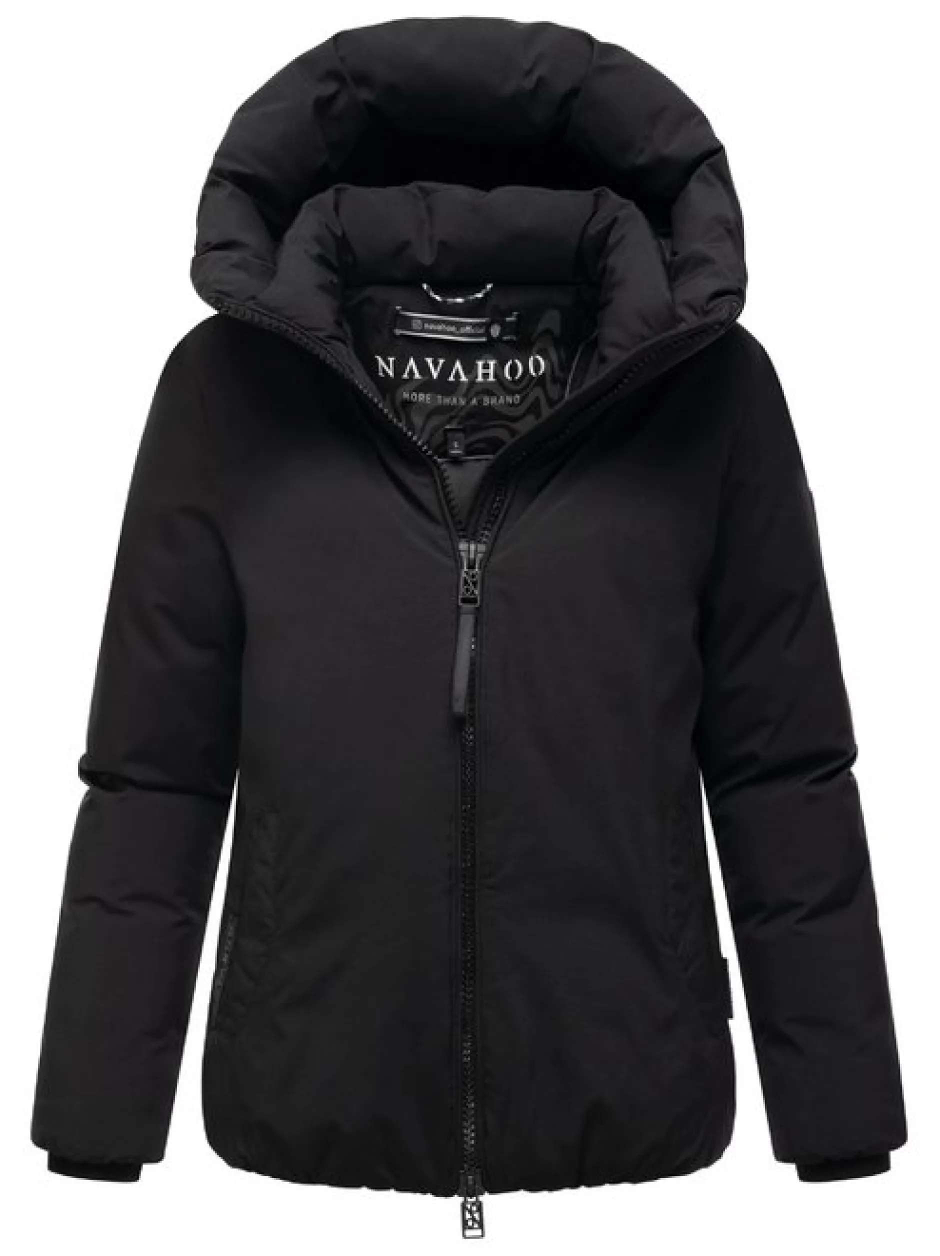Navahoo Damen Winterjacke - Blütenlicht 14 in schwarz