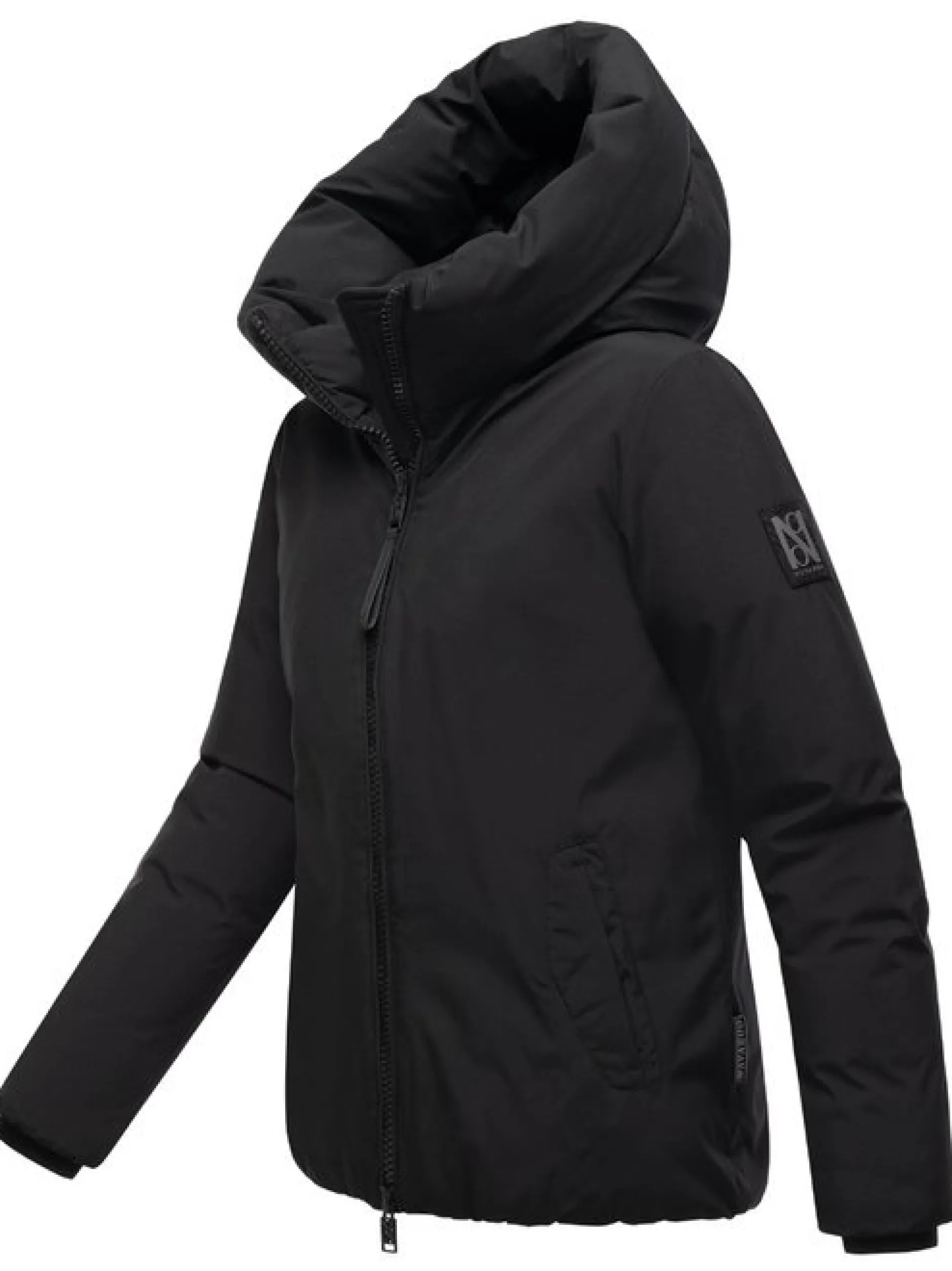 Navahoo Damen Winterjacke - Blütenlicht 14 in schwarz