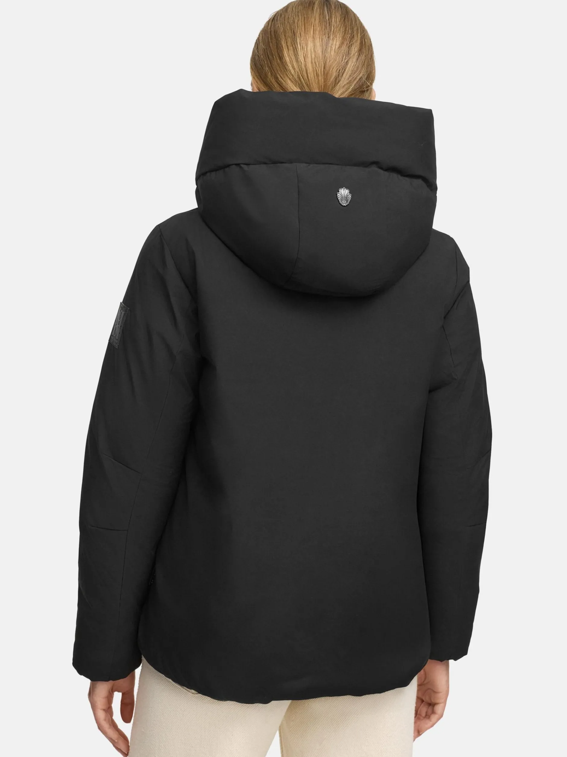 Navahoo Damen Winterjacke - Blütenlicht 14 in schwarz