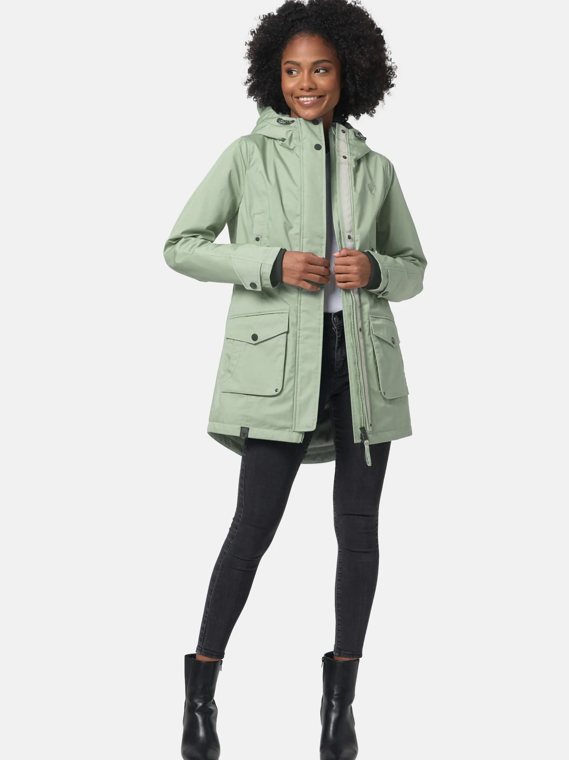 Navahoo Damen Winterjacke - Brinjaa in mint