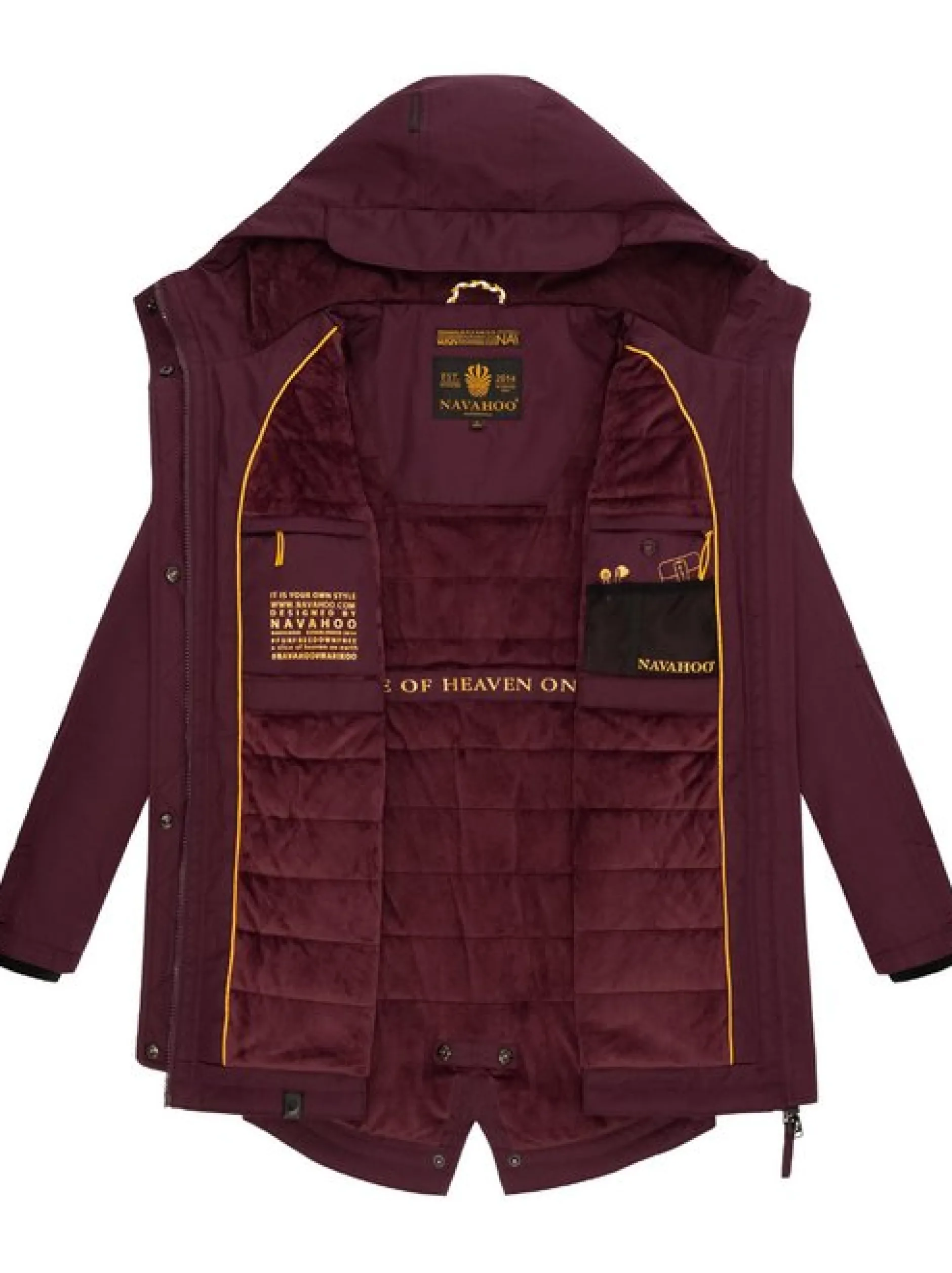 Navahoo Damen Winterjacke - Brinjaa in lila