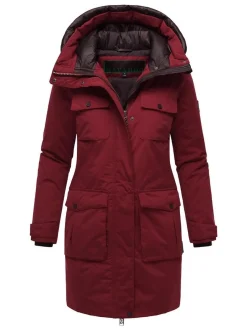 Navahoo Damen Winterjacke - Eissturm 14 in bordeaux