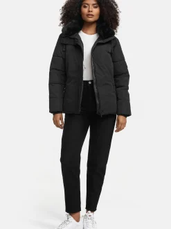 Navahoo Damen Winterjacke - Frostii XIV in schwarz