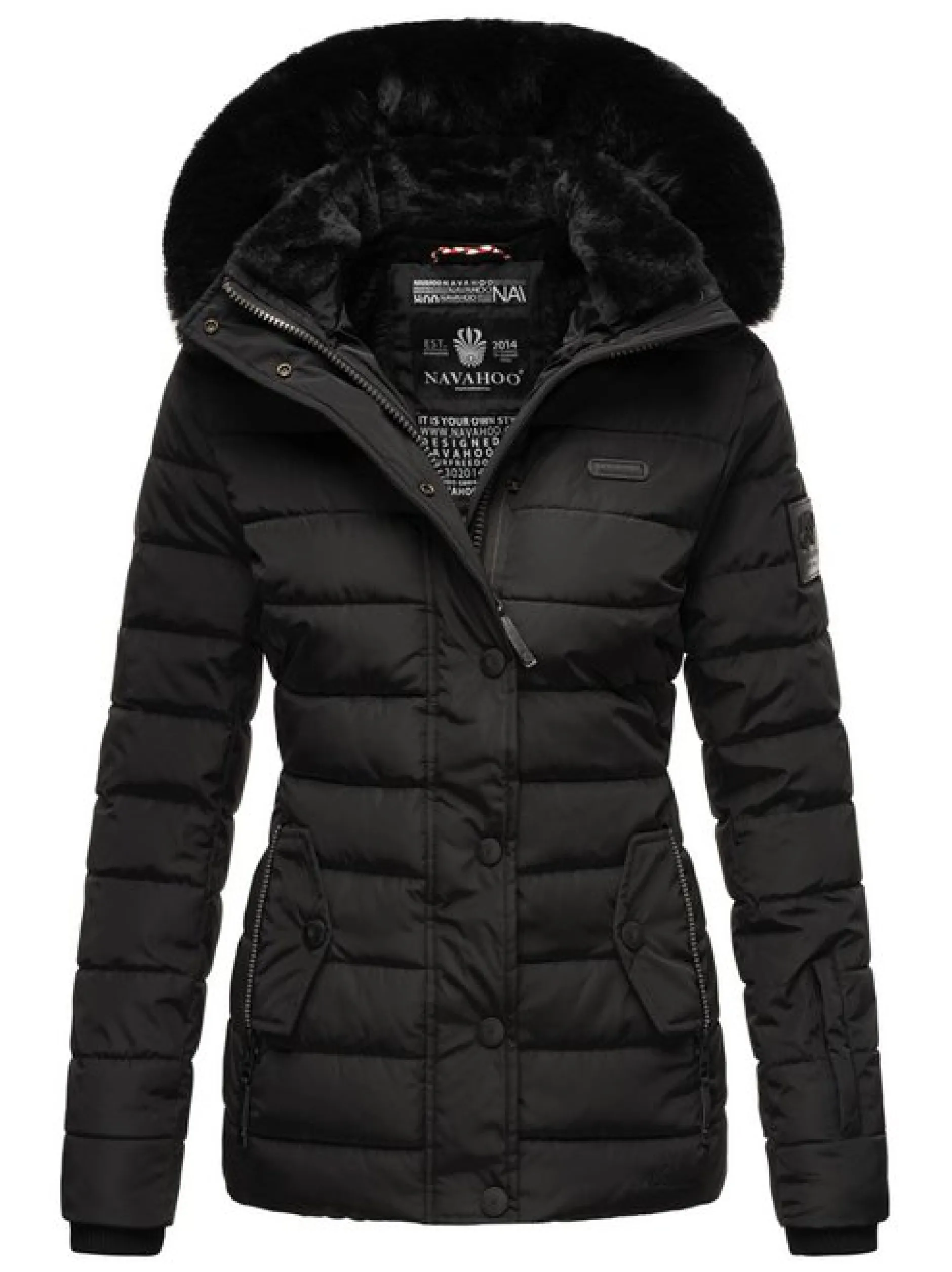 Navahoo Damen Winterjacke - Milianaa in schwarz