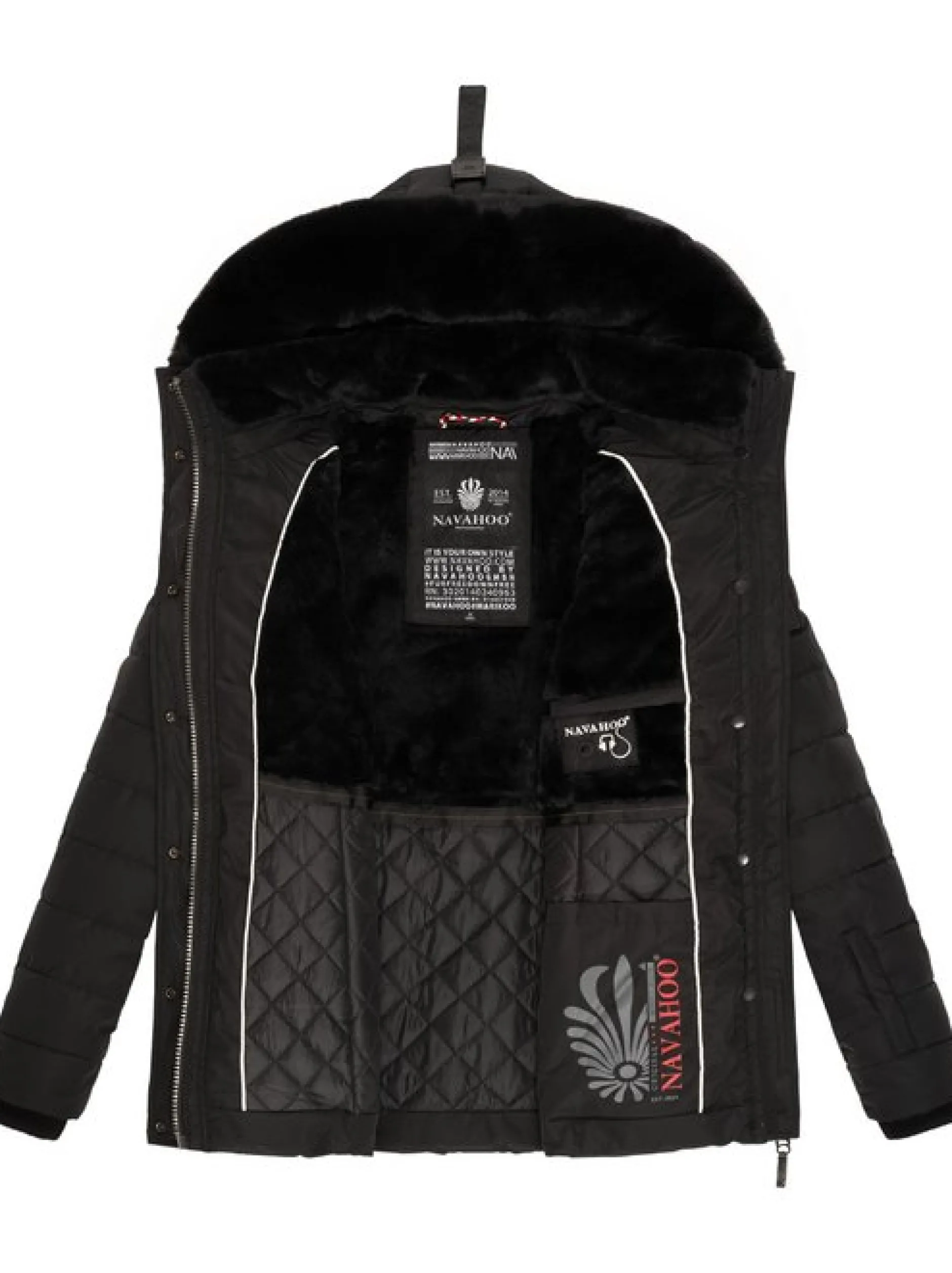 Navahoo Damen Winterjacke - Milianaa in schwarz