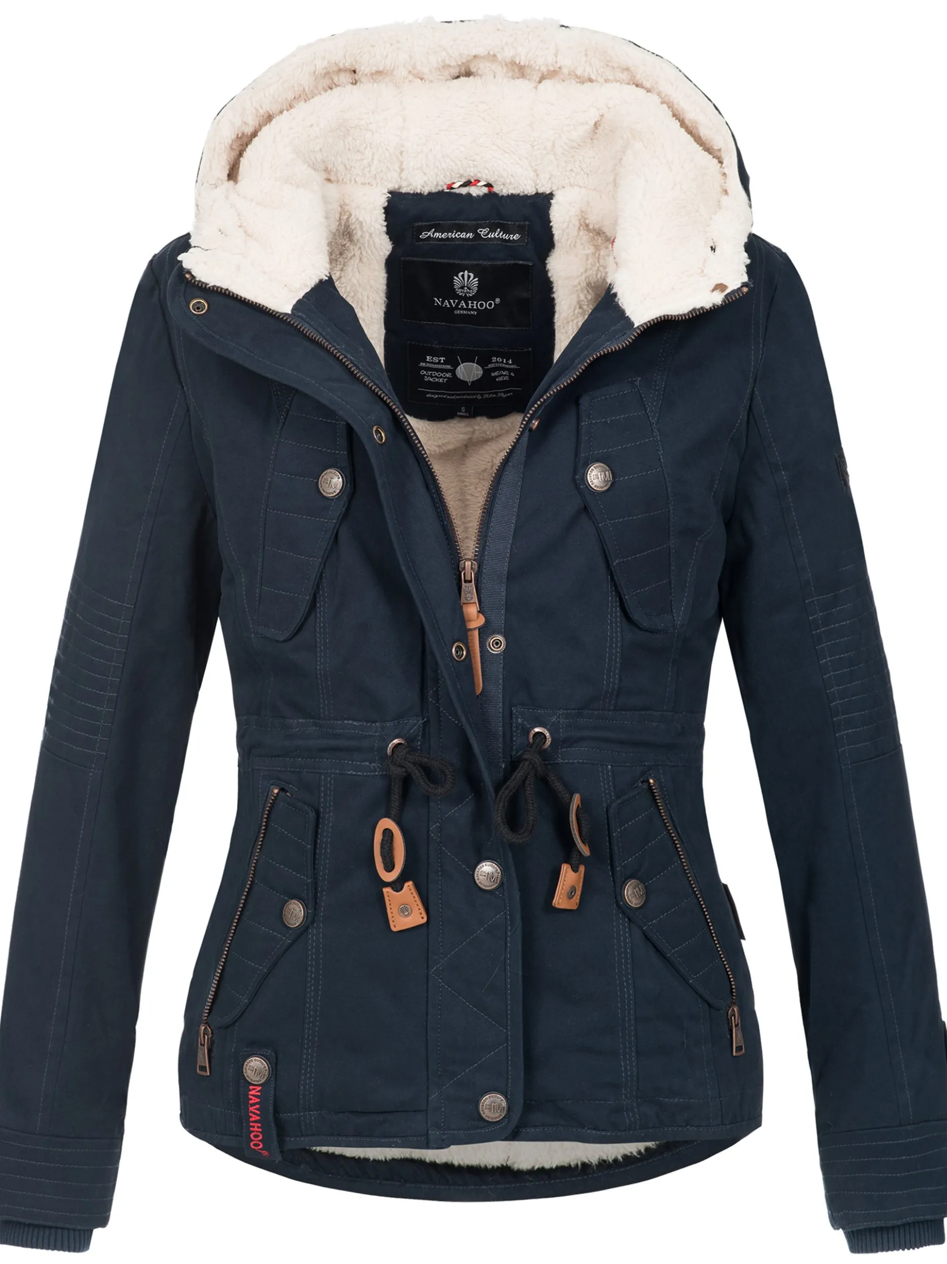 Navahoo Damen Winterjacke - Pearl in blau