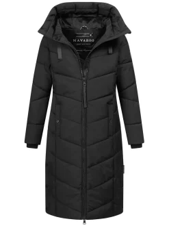 Navahoo Damen Winterjacke - Schmatzibär in schwarz