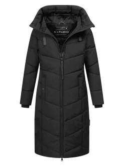 Navahoo Damen Winterjacke - Schmatzibär in schwarz