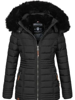 Navahoo Damen Winterjacke - Umay Pri in schwarz