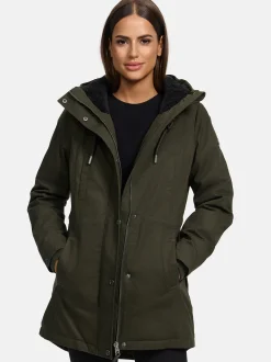 Navahoo Damen Winterjacke - Winterfunke in oliv
