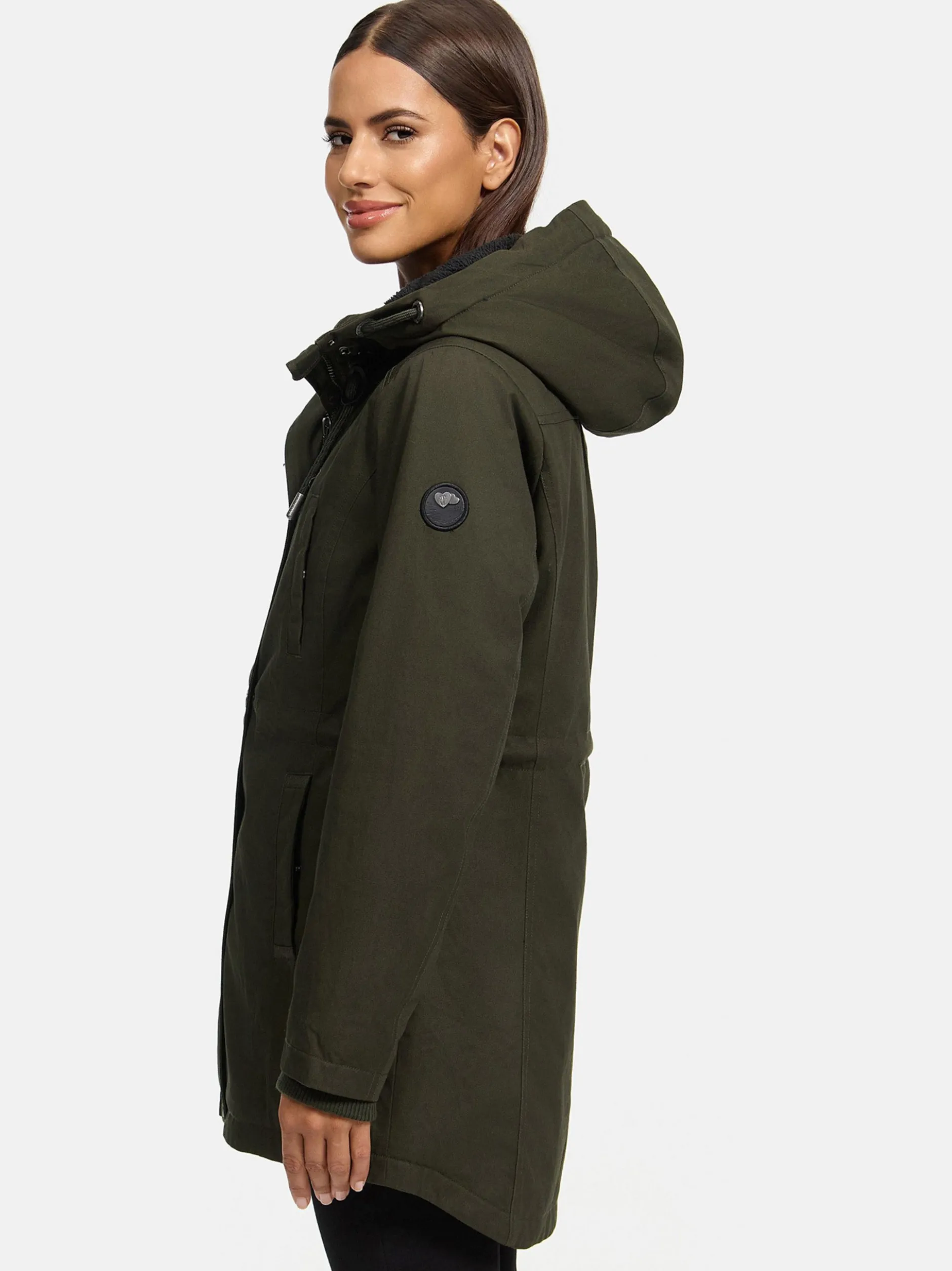 Navahoo Damen Winterjacke - Winterfunke in oliv