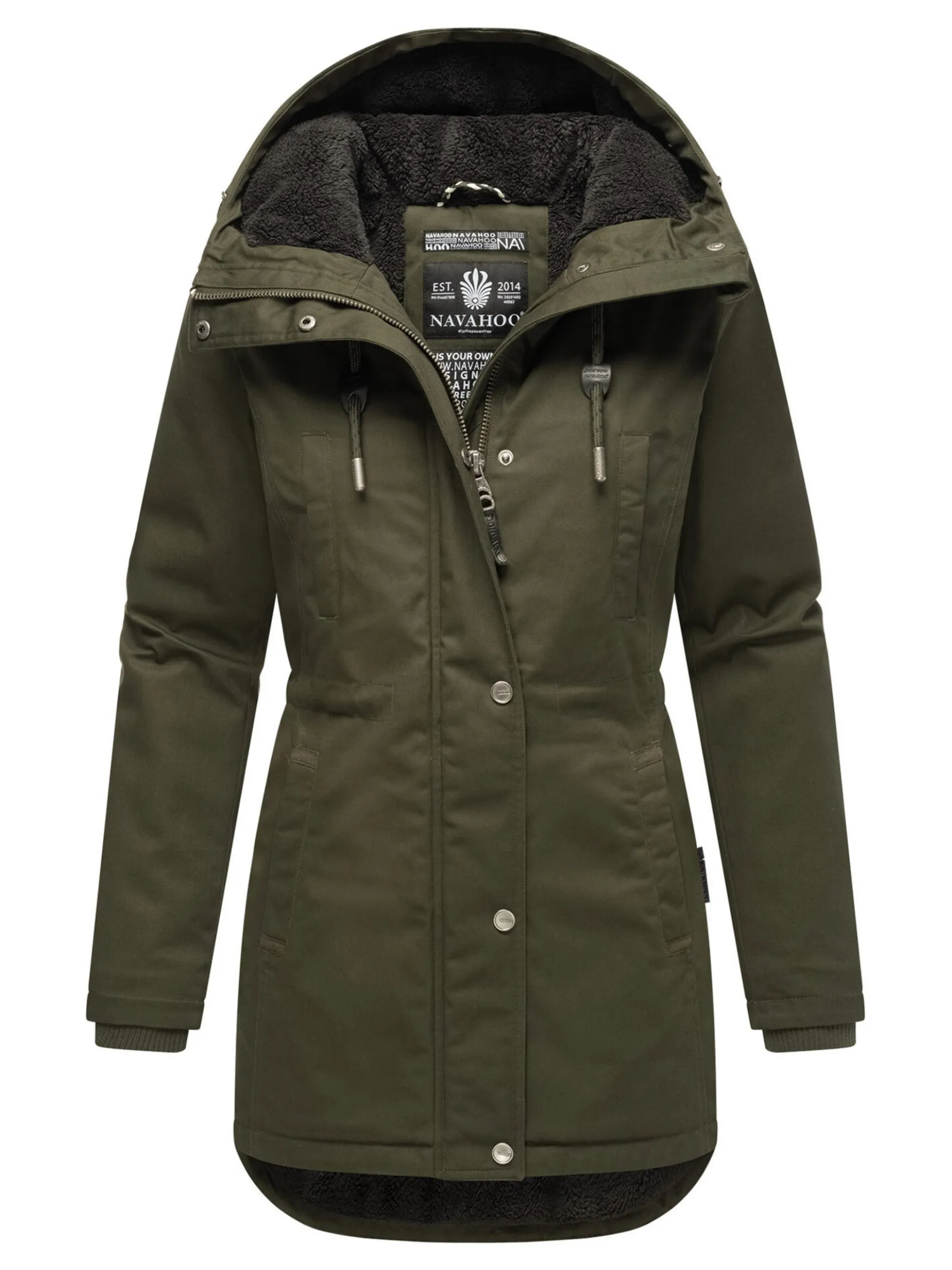 Navahoo Damen Winterjacke - Winterfunke in oliv