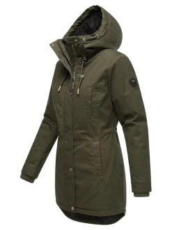Navahoo Damen Winterjacke - Winterfunke in oliv