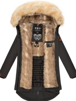 Navahoo Damen Wintermantel - Bombii in anthrazit