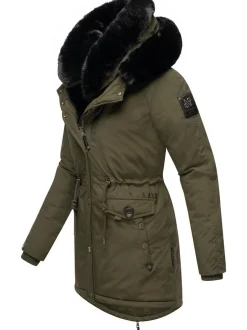 Navahoo Damen Wintermantel - Sweety Deluxe in oliv