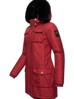 Navahoo Damen Wintermantel - Tiniis in rot