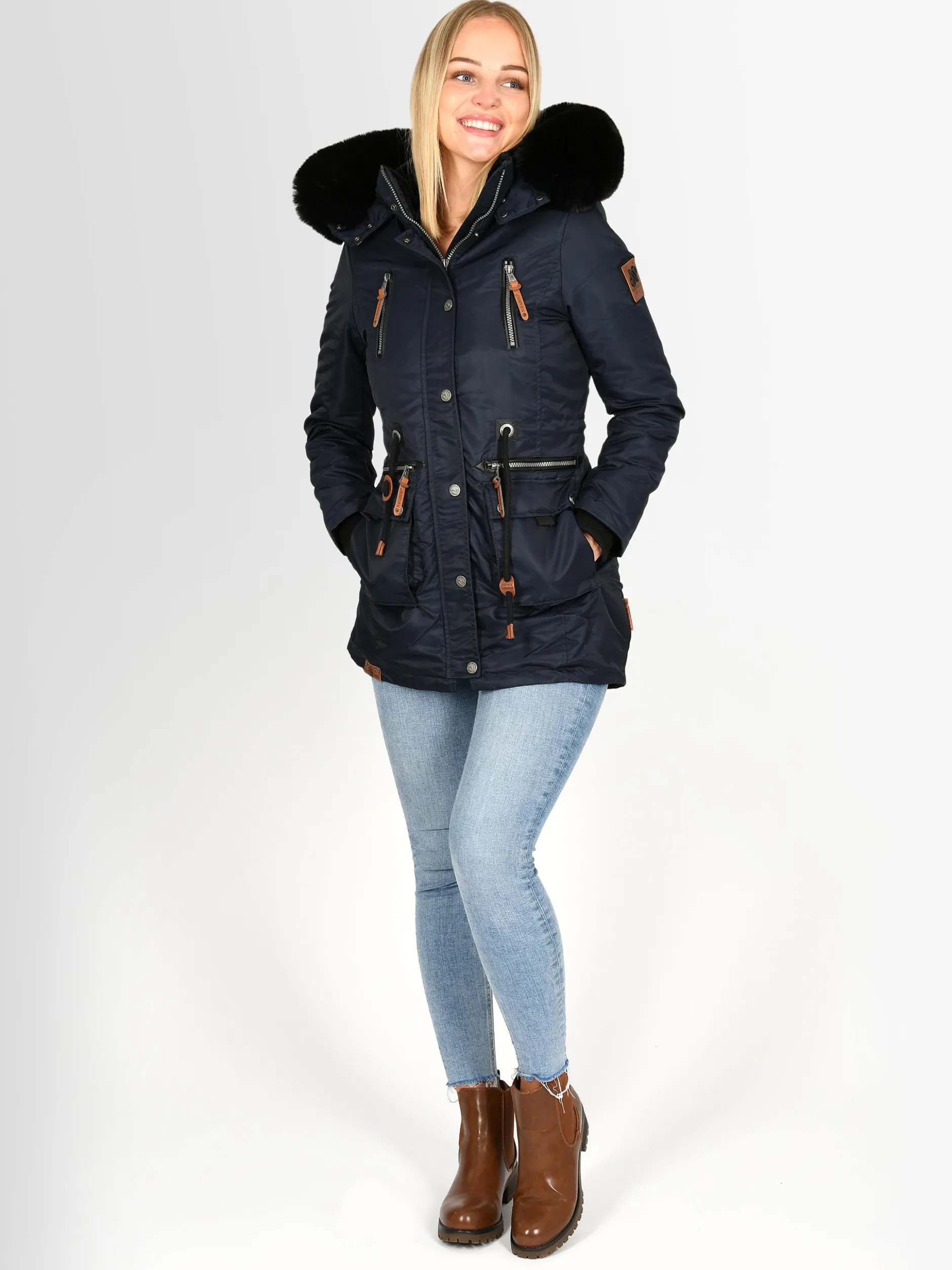 Navahoo Winterjacke - Mangala Pri in blau