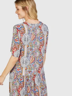 Navigazione Damen Kleid in mehrfarbig - Länge: knielang
